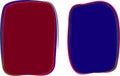 dark red blue colors rectangular curved abstract frames shapes Royalty Free Stock Photo