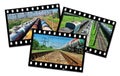Frames train Royalty Free Stock Photo