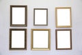 Frames on the wall Royalty Free Stock Photo