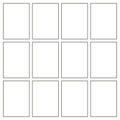 frametemplate white background art work set