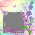 Framework with colours on an iridescent background Royalty Free Stock Photo