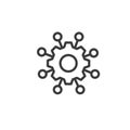 Framework, icon in line design. Framework, structure, system, foundation, platform, framework design, organization on