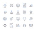 Framework and model line icons collection. Architecture, Blueprint, Construction, Design, Framework, Infrastructure