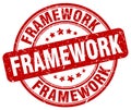 framework red stamp Royalty Free Stock Photo