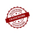 Framework stamp illustration Royalty Free Stock Photo