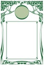 Framework in style art-nouveau