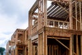 Framing beam of new house under construction home framing Royalty Free Stock Photo