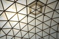 Framing in the dome structure ceiling Royalty Free Stock Photo