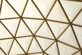 Framing in the dome structure ceiling Royalty Free Stock Photo