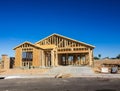 Wood Framing On New Home Construction