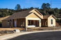 Brand New Construction Of Single Family Home Royalty Free Stock Photo