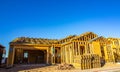 Framing Stage Of New Home Construction Royalty Free Stock Photo