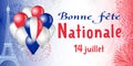 Bonne Fete Nationale Fireworks