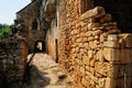 France, Abri de la Madeleine troglodytic site in Tursac Royalty Free Stock Photo