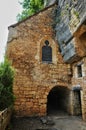 France, Abri de la Madeleine troglodytic site in Tursac Royalty Free Stock Photo