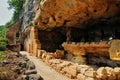 France, Abri de la Madeleine troglodytic site in Tursac Royalty Free Stock Photo