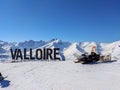 France Alpes Savoie Maurienne Valloire Snowmobile Aiguilles d'Arves sunny blue sky