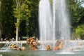 France, Apollo fountain in the Versailles Palace park Royalty Free Stock Photo