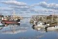 France, Aquitaine, oyster-farming port.