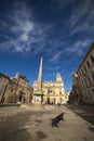 France, Arles city and main square.