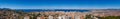 Marseille harbor. Panoramic view including Vieux Port with the Mediteranean Sea and the Frioul archipelago. France Royalty Free Stock Photo