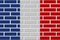 France brick flag illustration