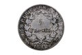 France Carolus IIII 5 francs silver coin replica dated 1804 showing the reverse