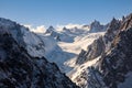 France chamonix mountain glacier snow Royalty Free Stock Photo