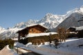 France chamonix vilage mountain glacier snow