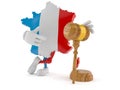 France character with gavel