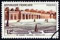 FRANCE - CIRCA 1956: A stamp printed in France shows Grand Trianon, Versailles, circa 1956. Royalty Free Stock Photo