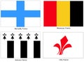 France city flags set