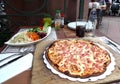 France Colmar Petite Venice Food Classic French Cuisine Pizza European Dinner Set Fresh Veggies Salad Fruits Cola Bread Juice