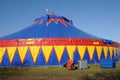 a colorful circus tent