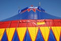 France, a colorful circus tent