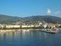 FRANCE, CORSE, BASTIA, JUNE 23, 2017: View from sea on Bastia po