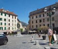 France, Corse, Corte, June 21, 2017, main square in corte city i