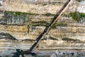 France. Corsica. Bonifacio. Tourists climbing the staircase of the King of Aragon