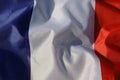 France country silk closeup flag