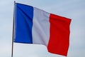 France country silk closeup flag