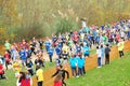 France, cross country of les mureaux in winter