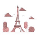 France design template. Vector illustration