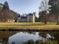 France, Dordogne, dated 10 February 2022. One of the many castles of Dordogne, a French region rich in history.