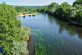 France, Dordogne river in Cluges Royalty Free Stock Photo