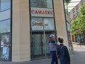 France economic crisis : all Camaieu shops closed like here in Paris Republique