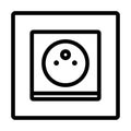 France Electrical Socket Icon Royalty Free Stock Photo
