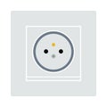 France Electrical Socket Icon Royalty Free Stock Photo
