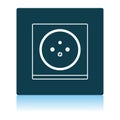 France Electrical Socket Icon Royalty Free Stock Photo