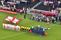 France and the England football teams