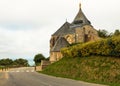 Chapel Our Lady of Salvation of Fecamp on the Cap Fagnet in Normady, France Royalty Free Stock Photo